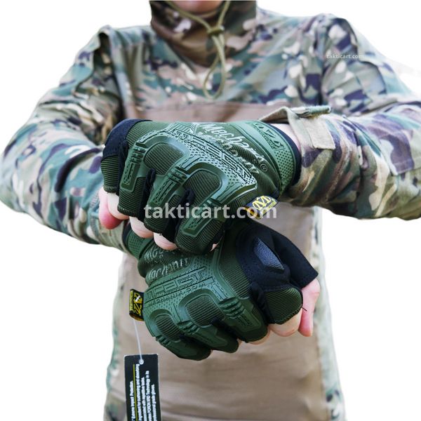 Рукавиці тактичні безпалі Mechanix MXK-2 Олива 1996 фото