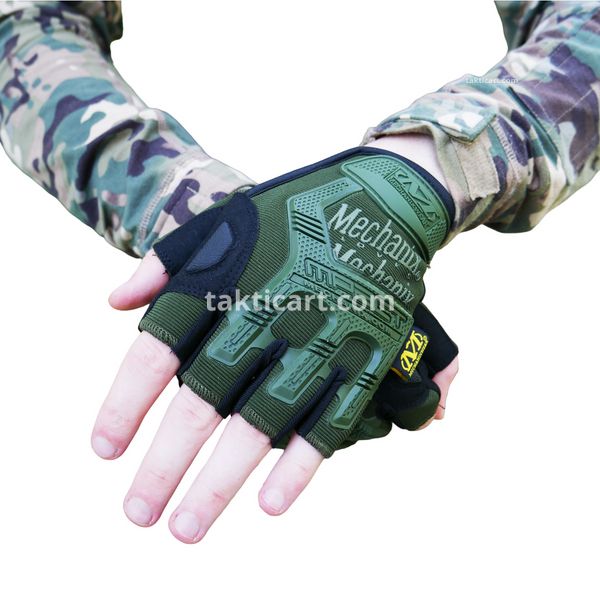 Рукавиці тактичні безпалі Mechanix MXK-2 Олива 1996 фото