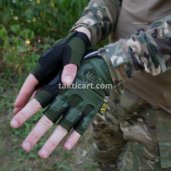 Рукавиці тактичні безпалі Mechanix MXK-2 Олива 1996 фото