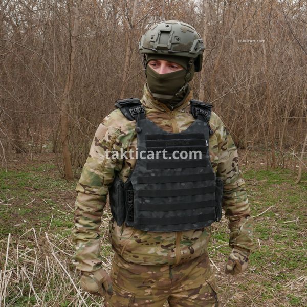 Бронежилет Militex Modular X-1 (Збільшена площа захисту) Black Multicam (без підсумків) 3778 фото