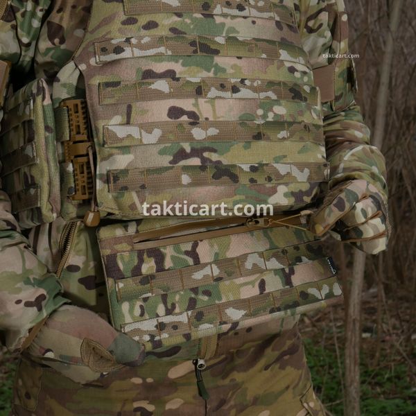 Захист живота (кишківник) з балістичним пакетом 1 клас захисту Militex cordura USA Multicam 3785 фото