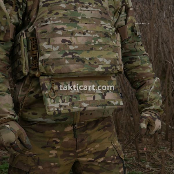 Захист живота (кишківник) з балістичним пакетом 1 клас захисту Militex cordura USA Multicam 3785 фото