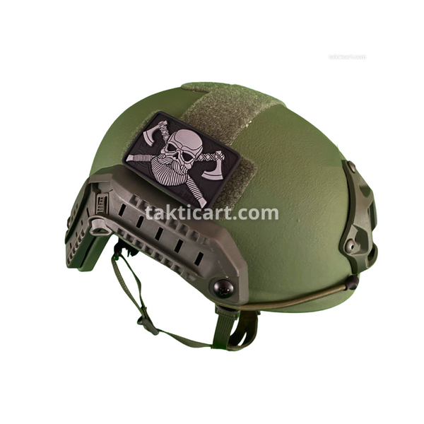 Каска шолом FAST Helmet Green Army KEVLAR рівень захисту - NIJ IIIA 67035 фото