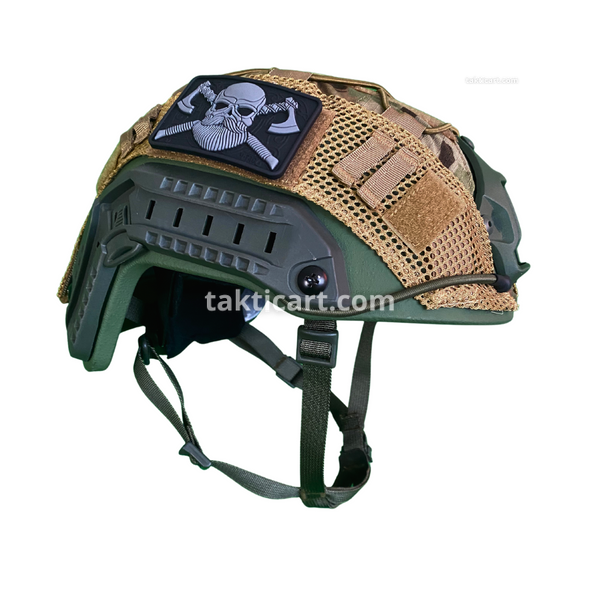 Кевларовий шолом FAST Helmet Green Army рівень захисту - NIJ IIIA 67035 фото