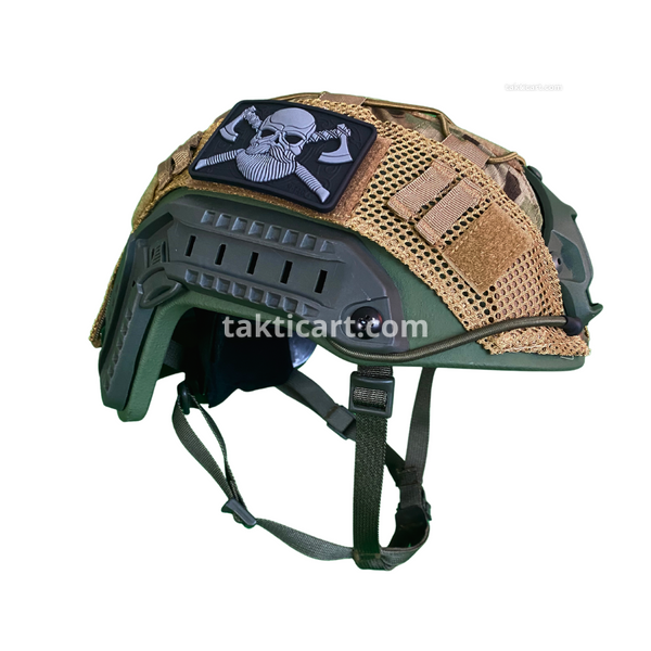 Кевларовий шолом FAST Helmet Green Army рівень захисту - NIJ IIIA 67035 фото